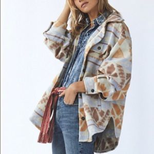 Free People Jacquard Ruby Jacket